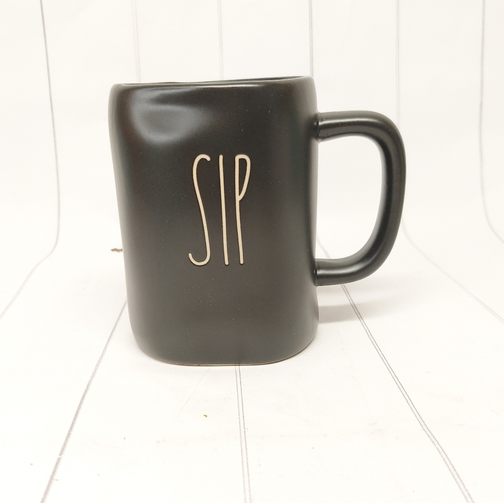 Rae Dunn SIP Matte Black Ceramic Coffee Mug